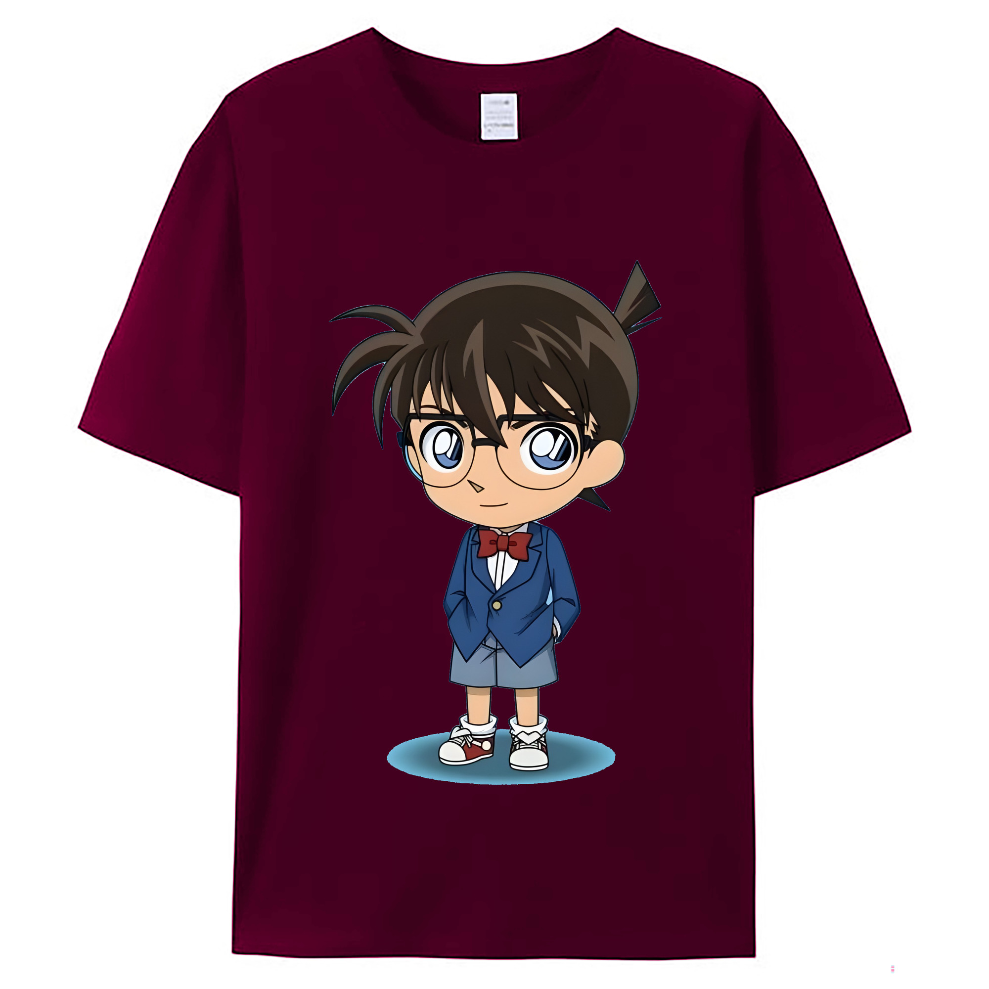 （画像用） 名探偵コナン 江戸川 コナン Detective Conan Conan Edogawa レディースカジュアルプリントTシャツ（綿100％）